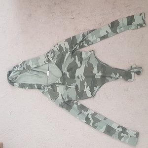 Long Sleeve Army Bodysuit